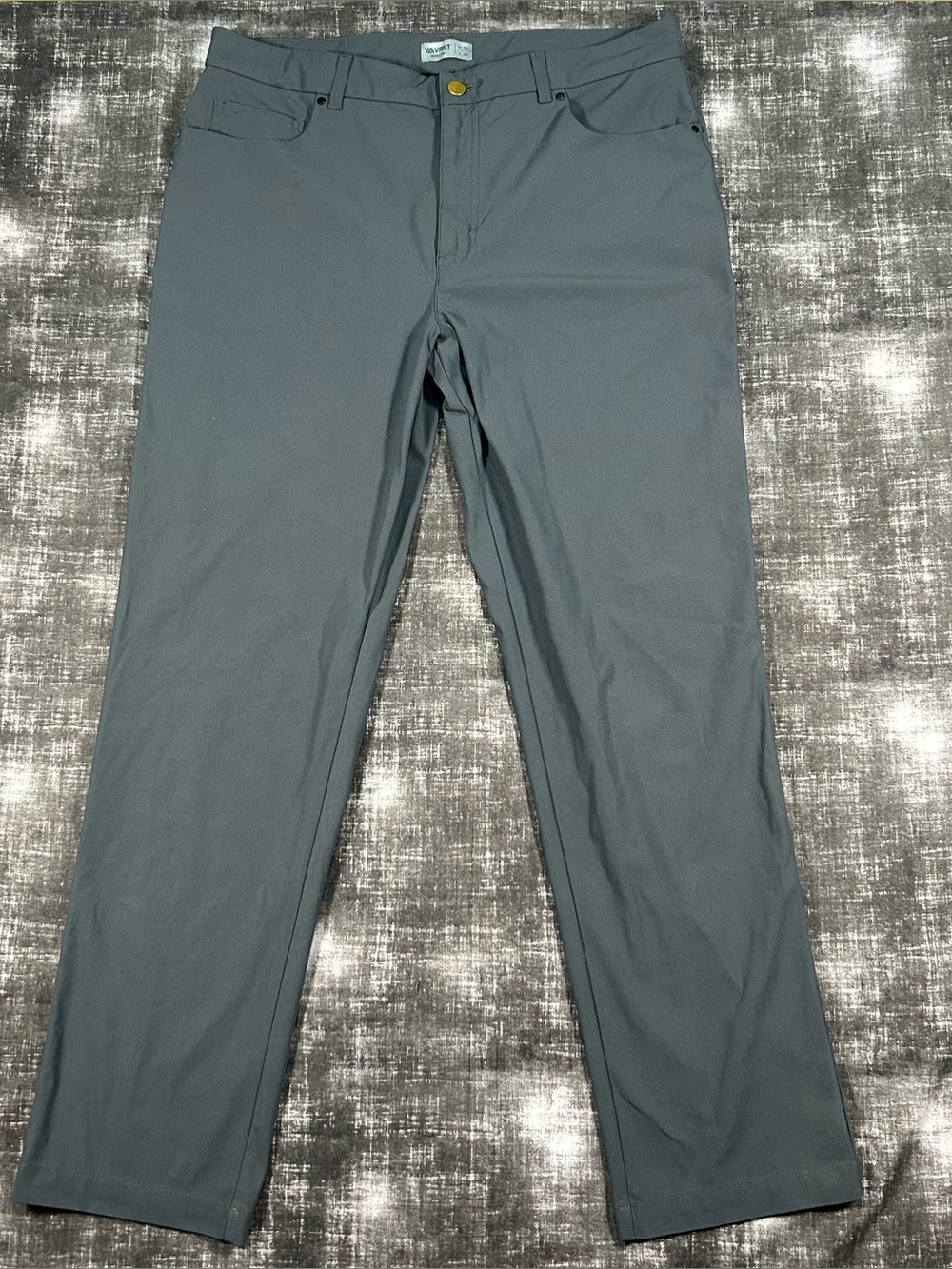 VRST Limitless Pants Mens 36x30 Charcoal Athletic Casual Performance Golf Chino
